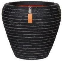 Vase Taper Round Row Nl 42X38 Black