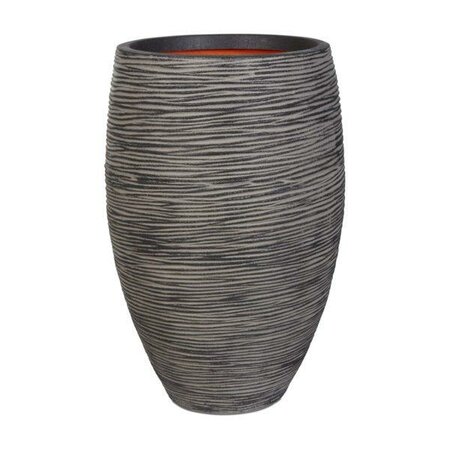 Vase Elegant Deluxe Rib Nl 45X72 Anthracite