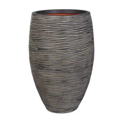 Vase Elegant Deluxe Rib Nl 45X72 Anthracite