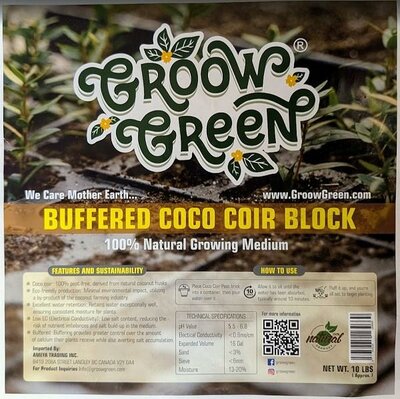 Groow Groove Buffered Coco Coir Block