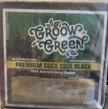 Groow Groove Compressed Coco Coir Block