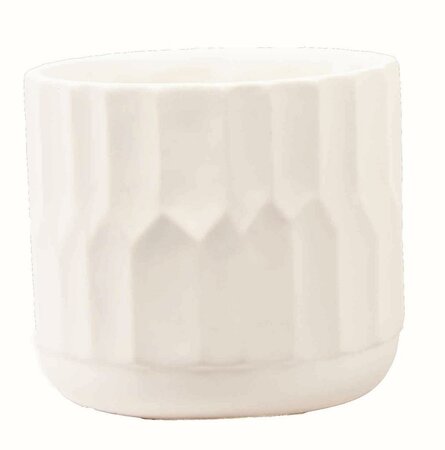 White Denmark Dolomite Pot