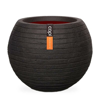 Vase Ball Row Nl 40X32 Black