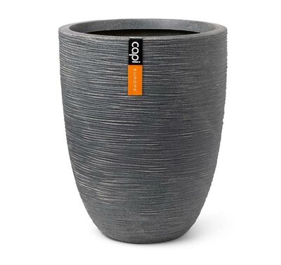 Vase elegant low Waste Rib NL 46x58 terrazzo grey